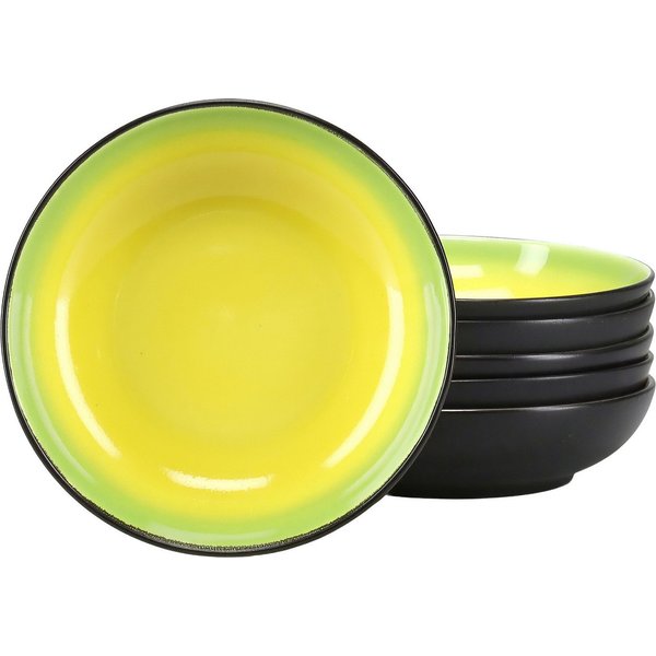 CreaTable Suppenteller Hot, Teller-Set, 6-tlg., (6 St), Moderne Coupeform, außergewöhnliches Design