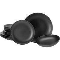 CREATABLE Tellerset »Magic Black«, 12-teilig