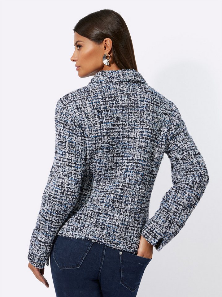 creation L Blusenblazer Bouclé-Blazer Langarm – Bild 2 von 4