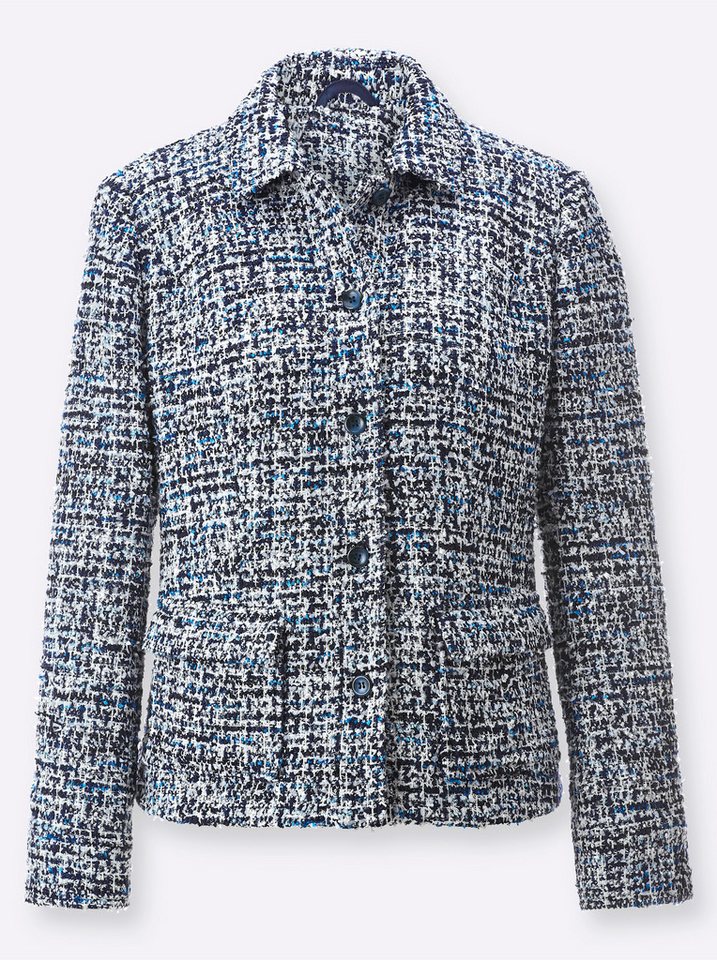 creation L Blusenblazer Bouclé-Blazer Langarm – Bild 4 von 4