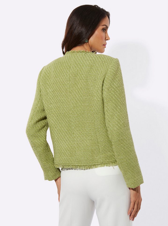 creation L Blusenblazer Bouclé-Blazer Langarm – Bild 4 von 5
