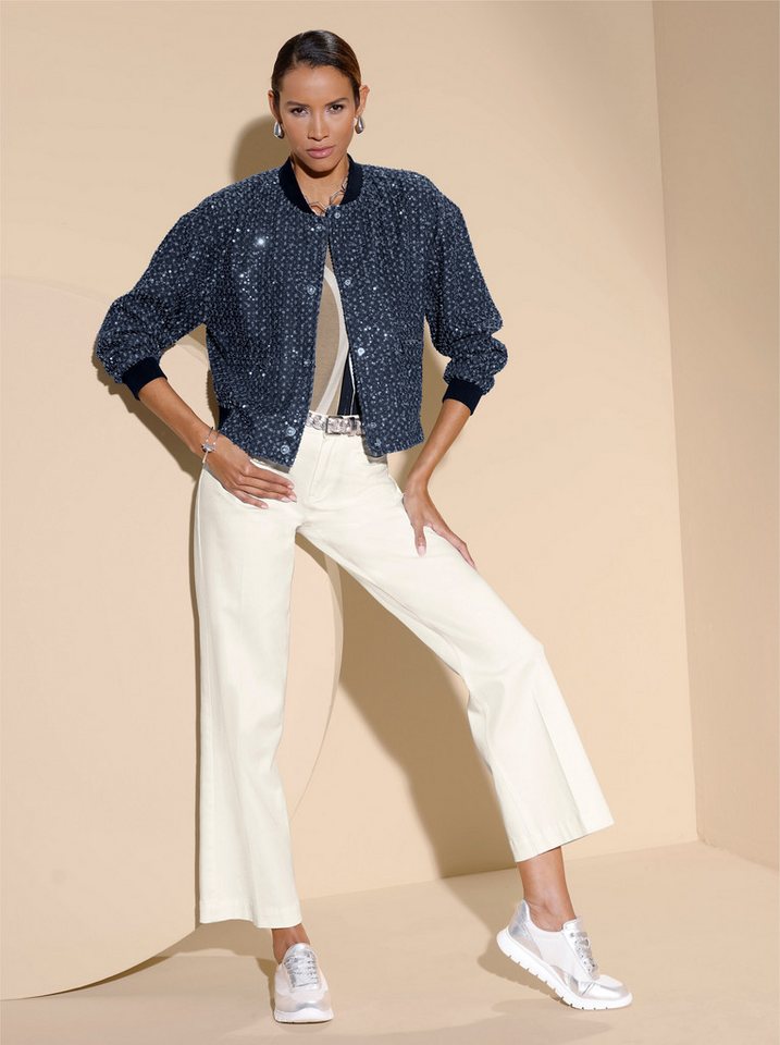 creation L Blusenblazer Jeans-Blouson Langarm – Bild 3 von 5