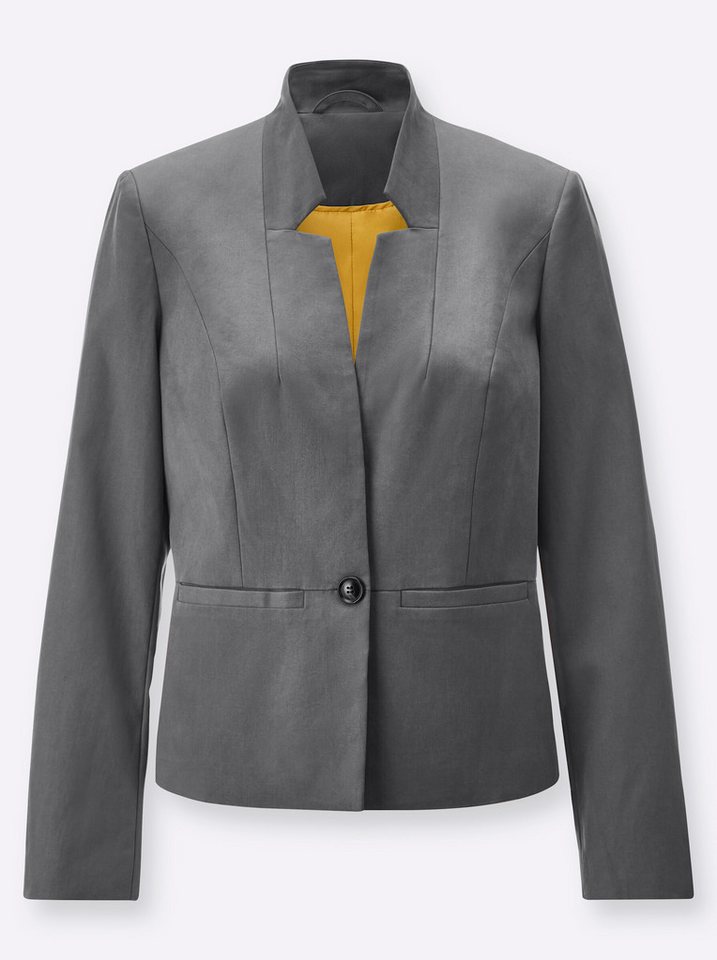 creation L Blusenblazer Lyocell-Mix-Blazer Langarm – Bild 4 von 4