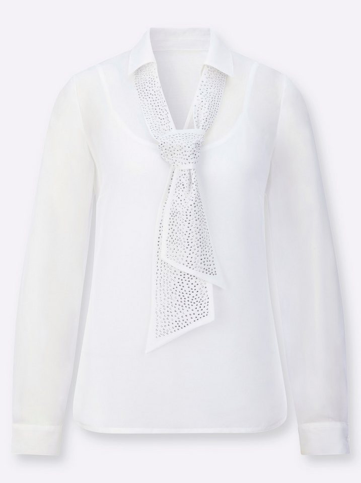 creation L Klassische Bluse Georgette-Bluse Langarm – Bild 5 von 5