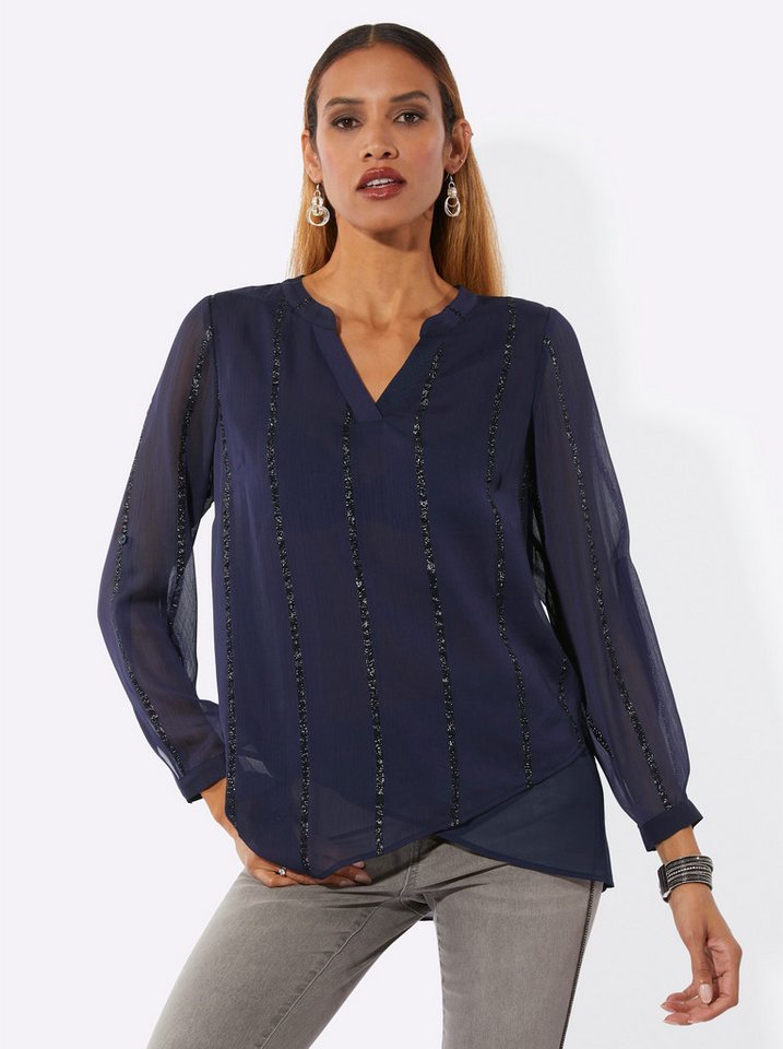 creation L Klassische Bluse Longbluse Langarm – Bild 3 von 5