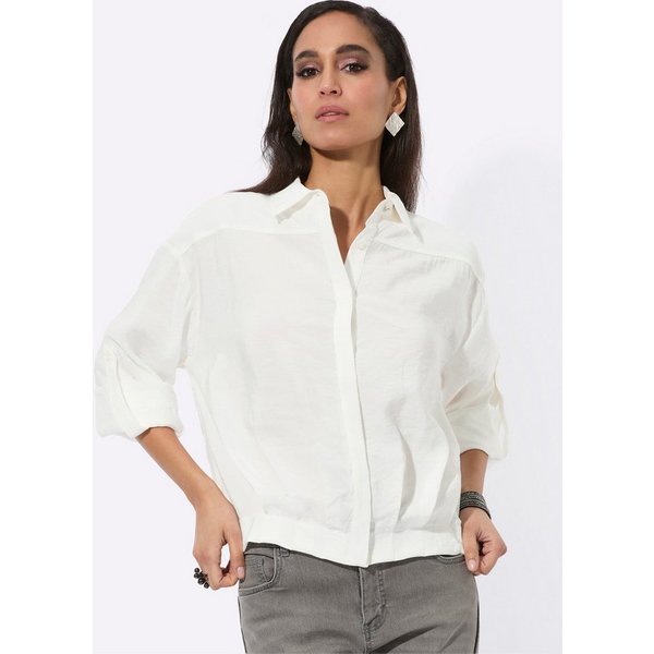 creation L Klassische Bluse Modal-Bluse Langarm