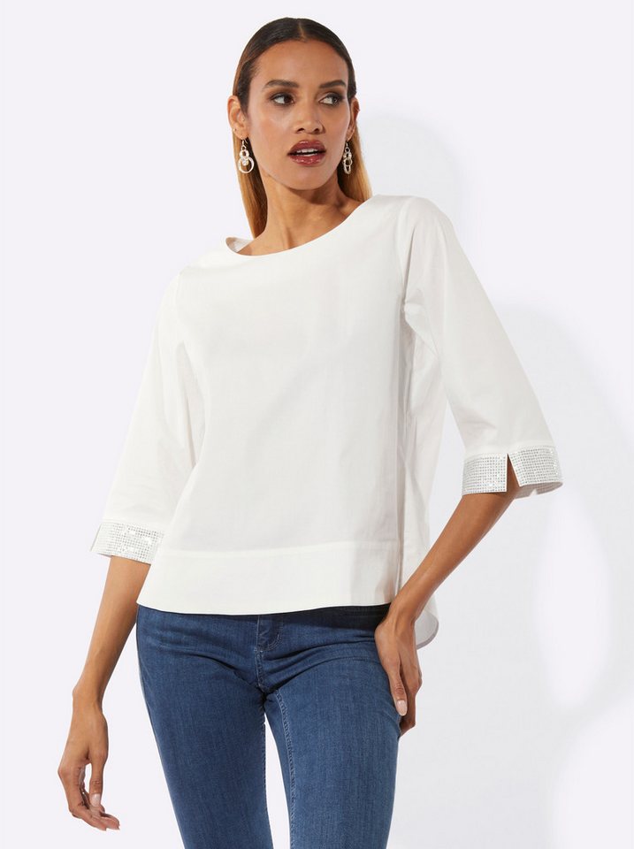 creation L Klassische Bluse Schlupfbluse 3/4-Arm – Bild 4 von 5