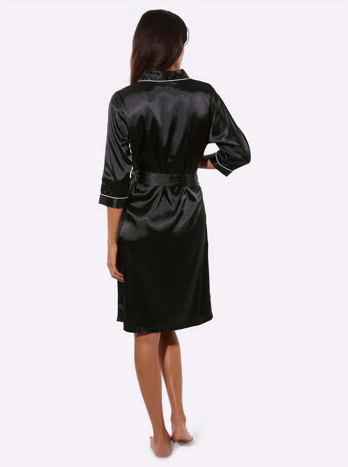 creation L Morgenmantel Morgenmantel 3/4-Arm, Polyester, Satin – Bild 3 von 5