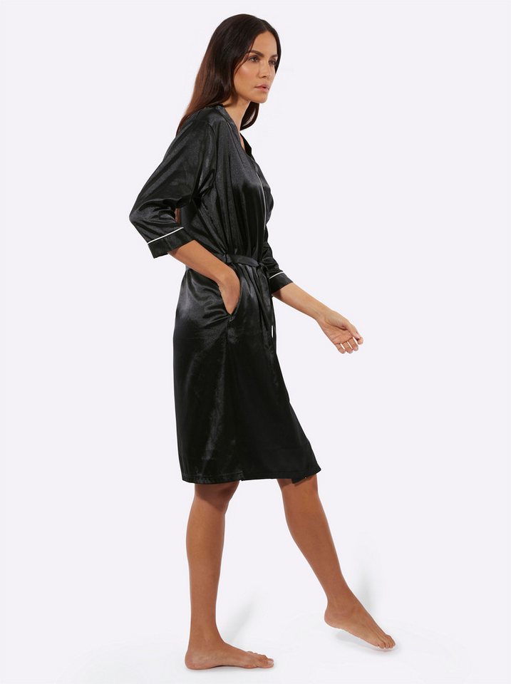 creation L Morgenmantel Morgenmantel 3/4-Arm, Polyester, Satin – Bild 5 von 5