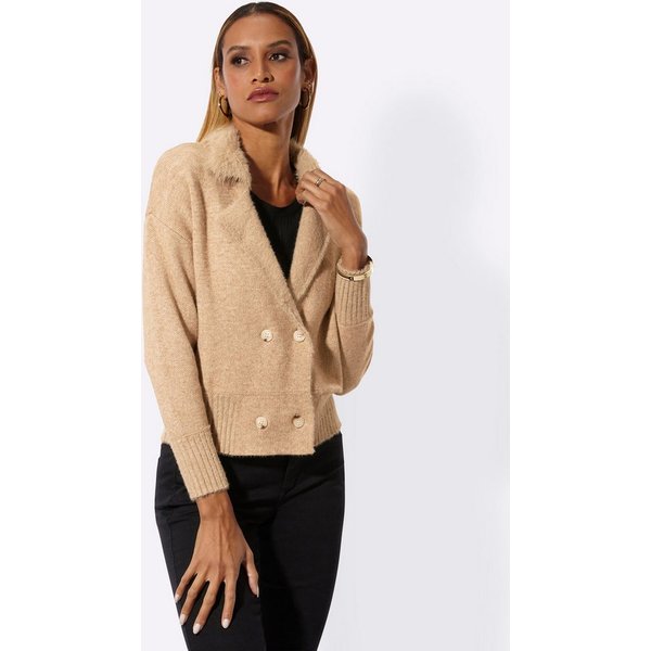 creation L Strickjacke Strickblazer Langarm Jacquard