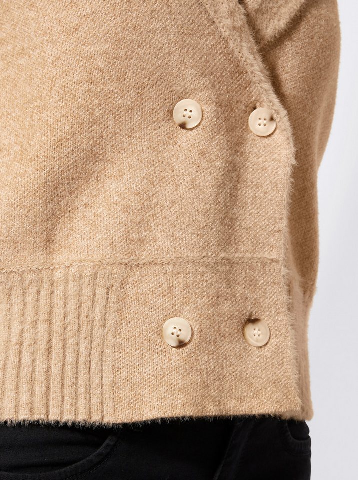 creation L Strickjacke Strickblazer Langarm Jacquard – Bild 4 von 5