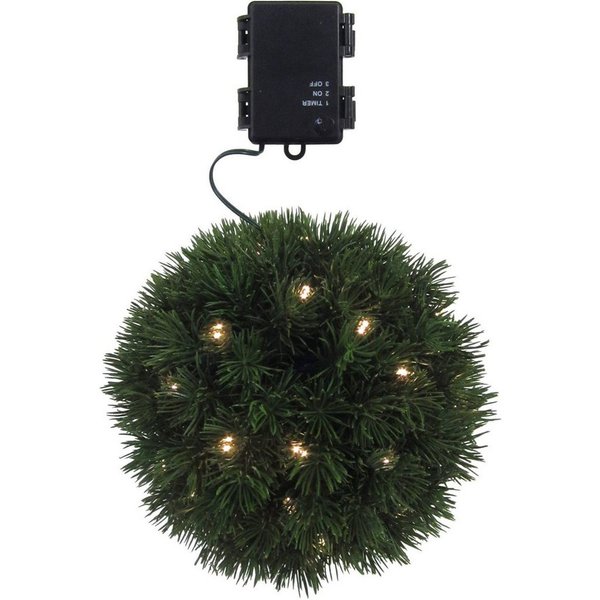 Creativ green Dekokugel Weihnachtsdeko aussen (1 St), mit zahlreichen Tannenspitzen