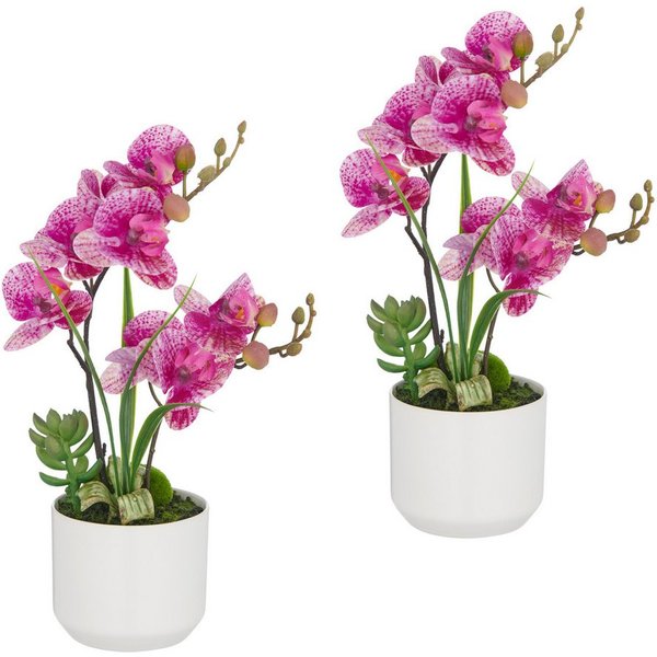 Kunstorchidee Orchidee Phalaenopsis, Creativ green, Höhe 30 cm, mit real-touch-Blüten