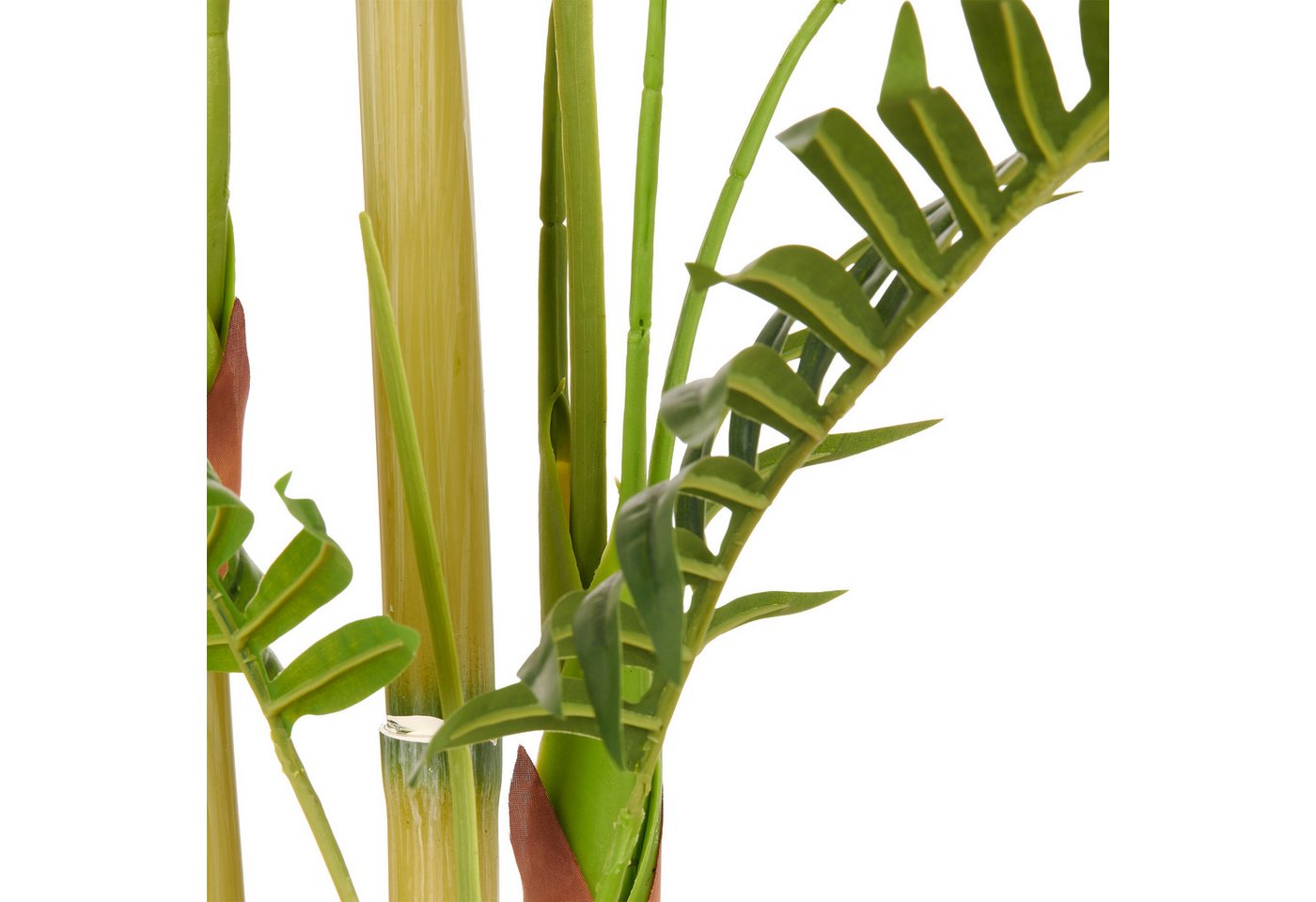 Kunstpalme Bambuspalme, Creativ green, Höhe 120 cm, mit naturgetreuen Palmwedeln – Bild 3 von 3