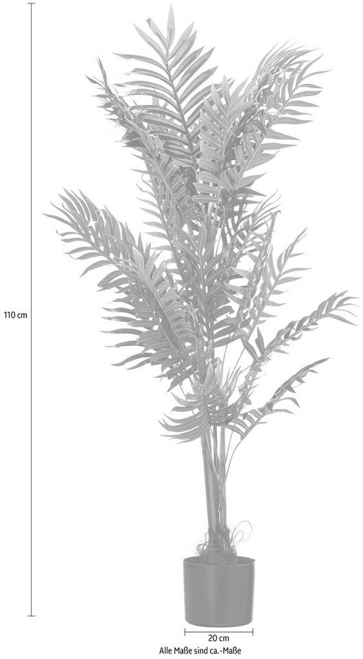 Kunstpalme Palme, Creativ green, Höhe 110 cm – Bild 4 von 5