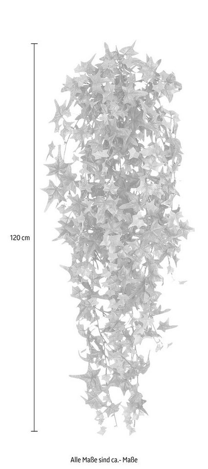 Kunstranke Englische Efeuranke, Creativ green, Höhe 120 cm, hängender Efeu, ohne Topf – Bild 3 von 4