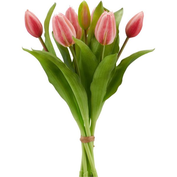 Kunsttulpe Tulpenbund, Creativ green, Höhe 32 cm, aus 7 Einzelstielen