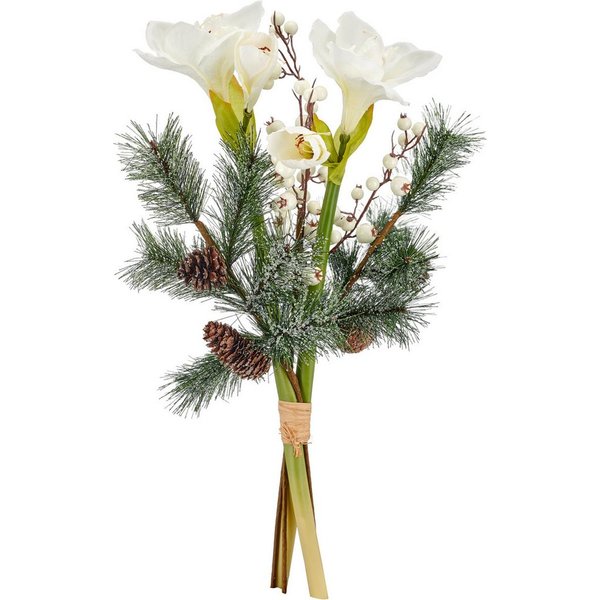 Winterliche Kunstpflanze Strauß mit Amaryllis, Creativ green, Höhe 66 cm, mit Beeren