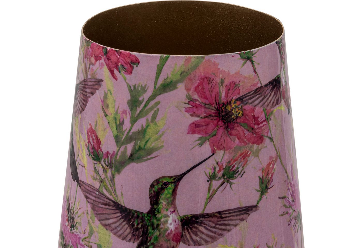 Creativ home Tischvase Vase (1 St), mit floralem Dekor – Bild 2 von 2