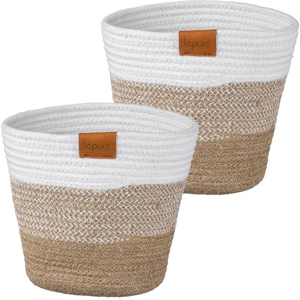 Creativ home Übertopf Übertopf (2 St), mit elegantem Streifen-Design