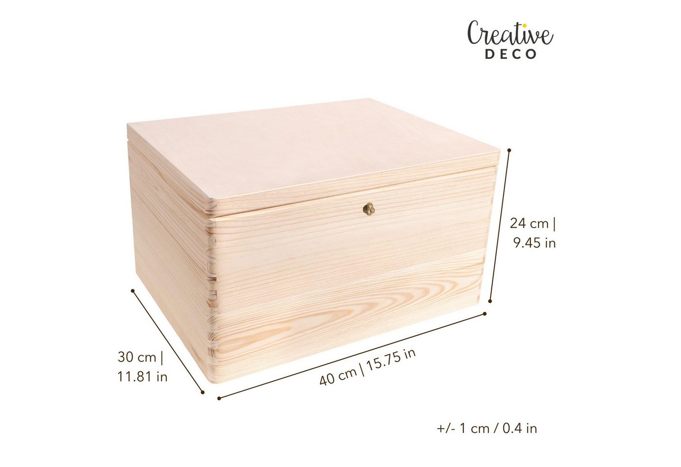 Creative Deco Aufbewahrungsbox mit Deckel und Schlüssel – Bild 3 von 5