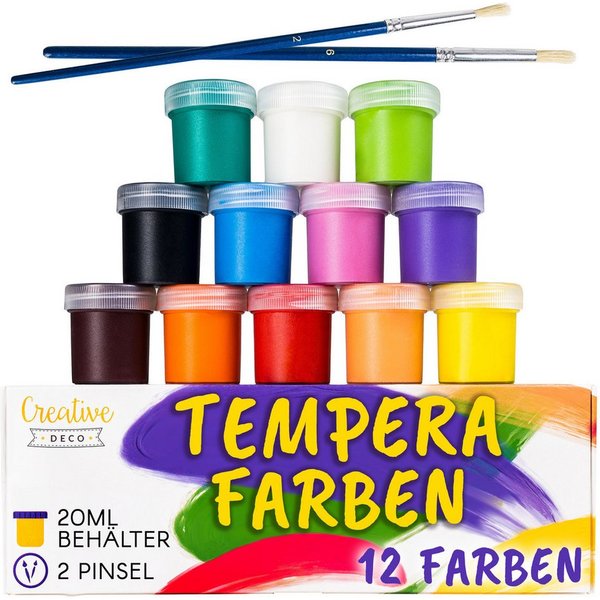 Creative Deco Fingerfarbe Fingerfarben Kinder Ungiftig Bastelfarben, auf Wasserbasis