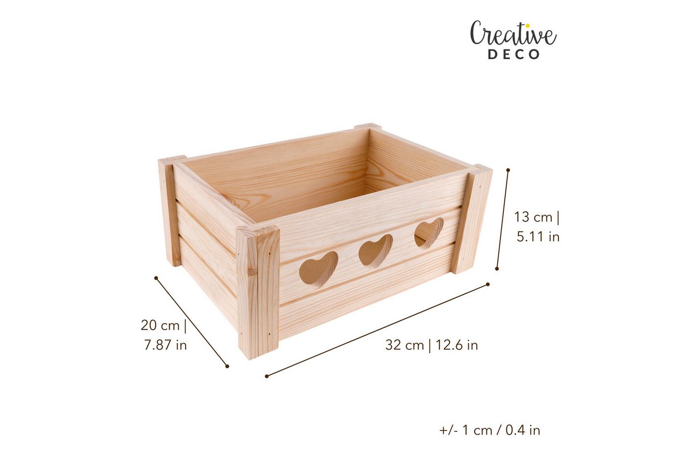 Creative Deco Holzkiste Holzkiste Geschenk Obstkiste – Bild 3 von 5