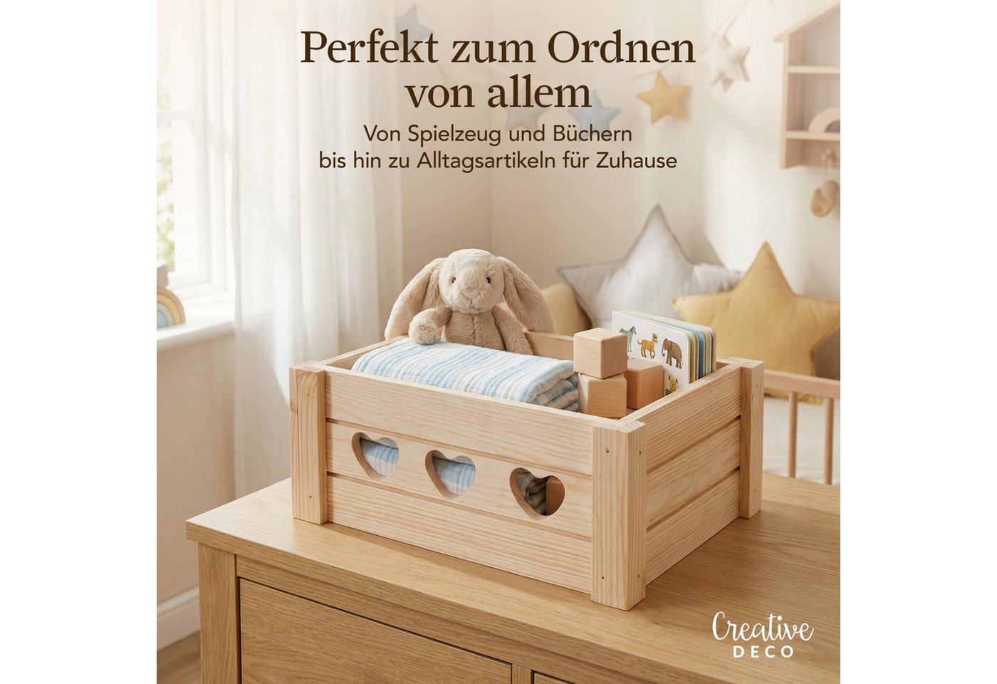 Creative Deco Holzkiste Holzkiste Geschenk Obstkiste – Bild 4 von 5