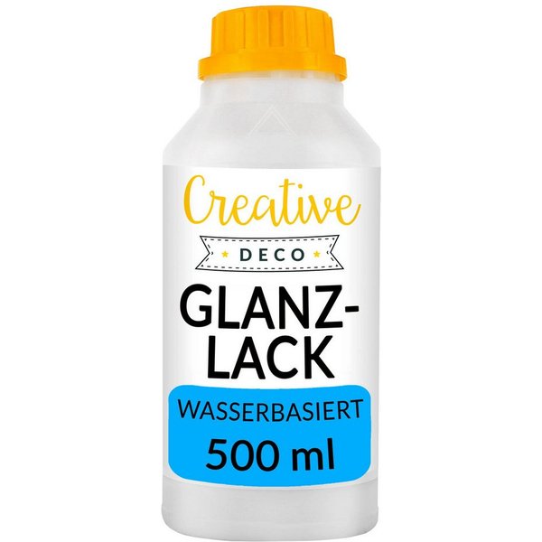 Creative Deco Klarlack Acryl Glanzlack / Mattlack Oberflächenfinish Farbloser Lack