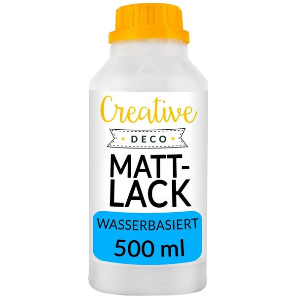Creative Deco Klarlack Acryl Glanzlack / Mattlack Oberflächenfinish Farbloser Lack