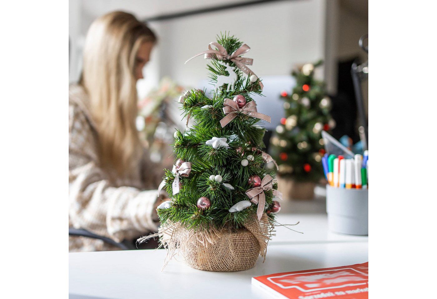 Creative Home Künstlicher Weihnachtsbaum Kleiner Weihnachtsbaum Künstlicher Tannenbaum – Bild 3 von 5