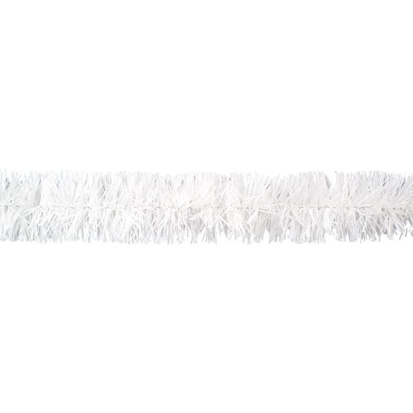 Creativery Girlanden, Weihnachtsgirlande Lametta 5cm, 3 Meter weiß