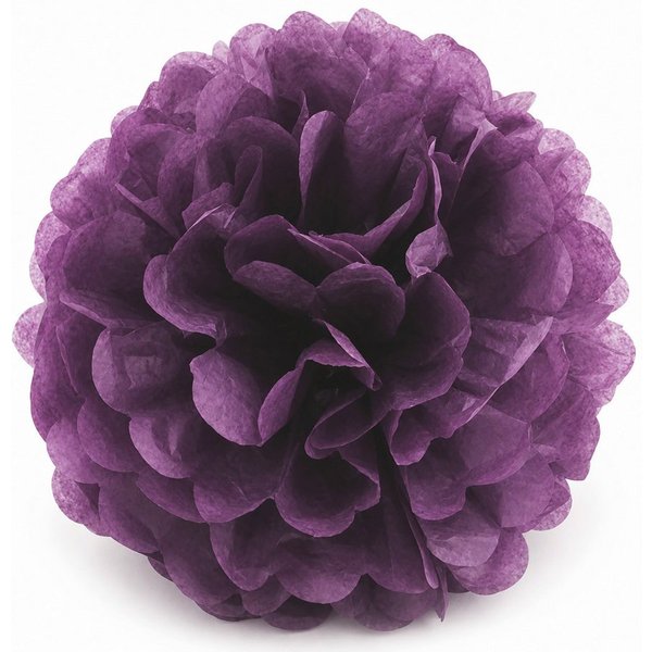 Creativery Pompon, Pompon 12cm Papier 1 Stück Lila