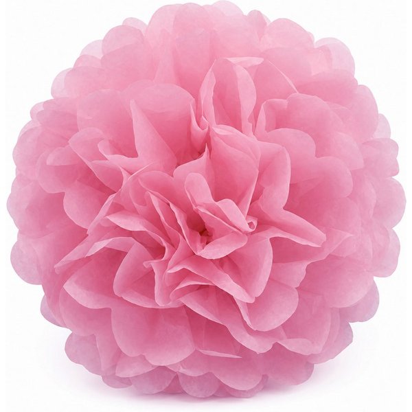 Creativery Pompon, Pompon 50cm XXL Papier 1 Stück Rosa