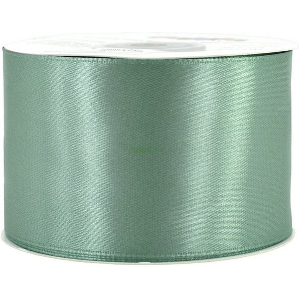 Creativery Satinband, Satinband 50mm x 25m Rolle Eukalyptus