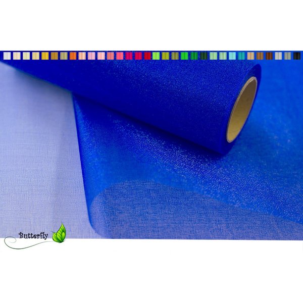 Creativery Stoff, 9m Rolle Organza 36cm SNOW
