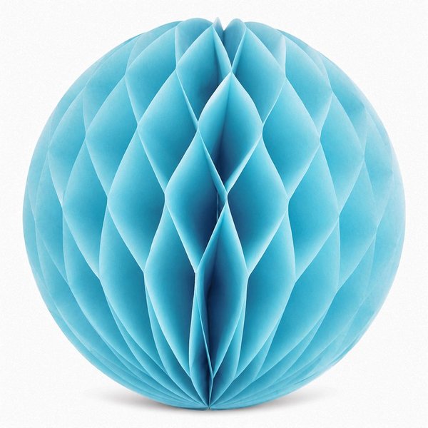 Creativery Wabenball, Wabenball 20cm Papier 1 Stück Hellblau