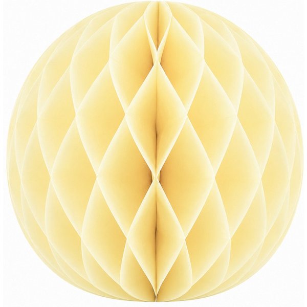 Creativery Wabenball, Wabenball 20cm Papier 1 Stück Creme