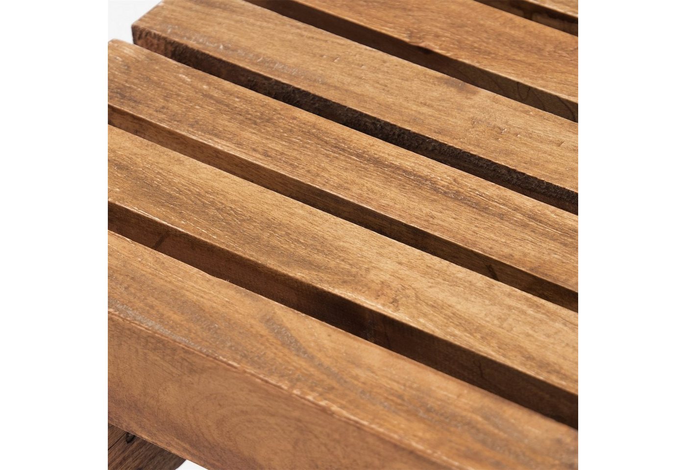 CREEDWOOD Hocker HOLZ HOCKER "TETRIS", Altholz massiv Holz, 45 cm, Blumenhocker – Bild 4 von 5