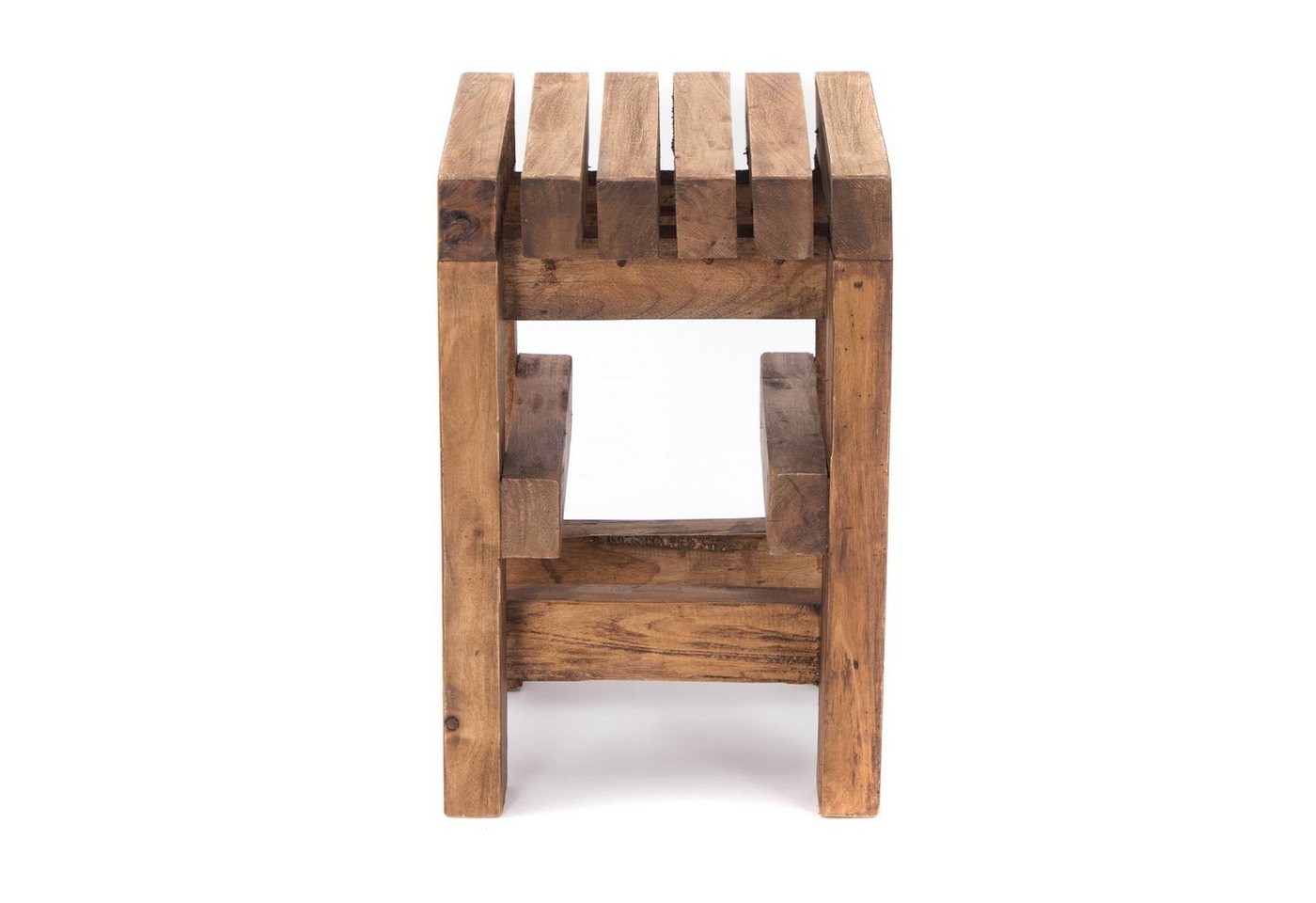 CREEDWOOD Hocker HOLZ HOCKER "TETRIS", Altholz massiv Holz, 45 cm, Blumenhocker – Bild 5 von 5
