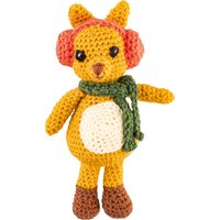 CRELANDO® DIY-Häkelset, mit Stickgarn und Häkelnadel (Eichhörnchen)