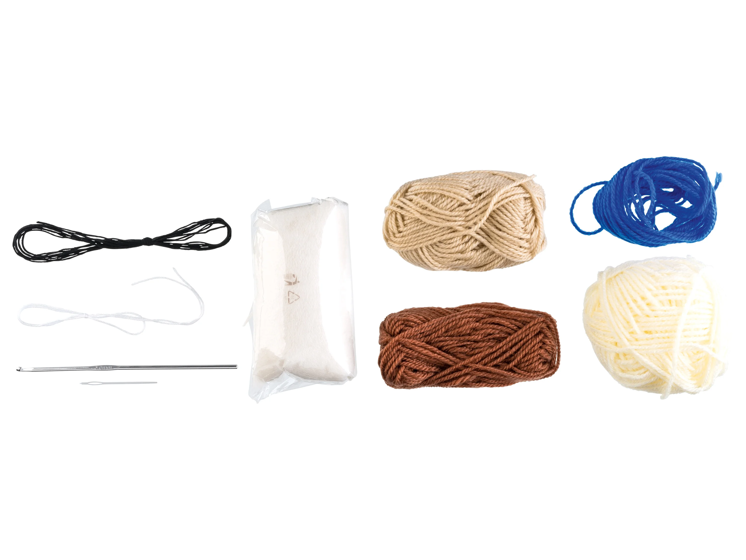 CRELANDO® DIY-Häkelset, mit Stickgarn und Häkelnadel (Schaf) – Bild 2 von 2