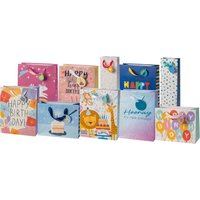 CRELANDO® Geschenktaschen-Set, 10 Stück (Party)