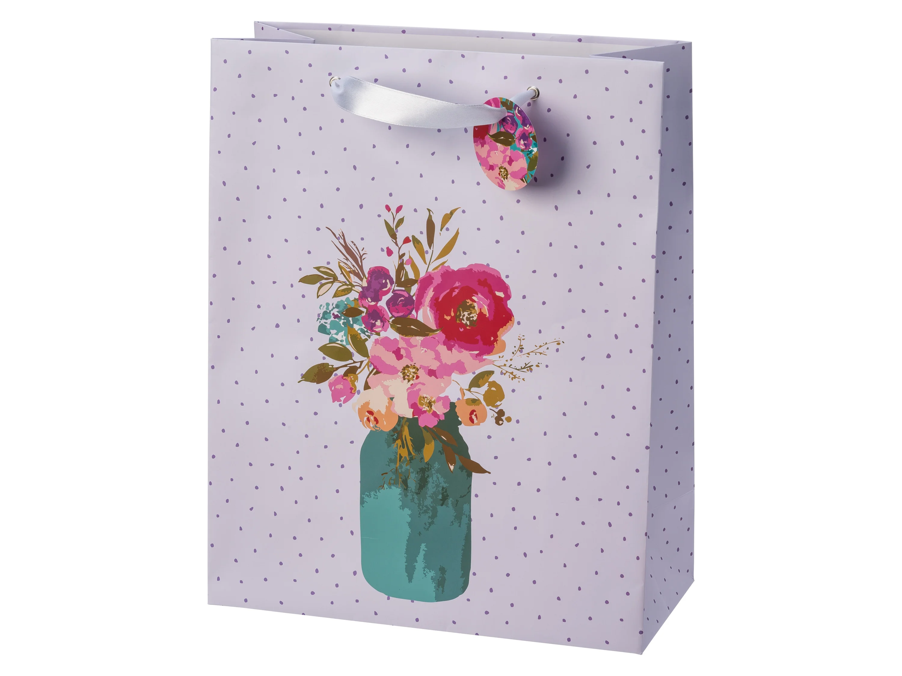 CRELANDO® Geschenktaschen-Set, 10 Stück (Blumen und Herzen) – Bild 3 von 4