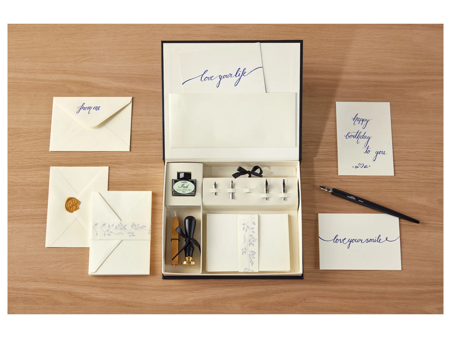 CRELANDO® Kalligraphie-Set, 30-teilig – Bild 2 von 4