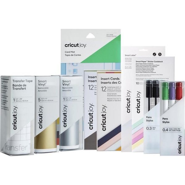 Cricut Plotterpapier Joy Materials Starter Bundle, Vinyl, Folie, Stifte Set