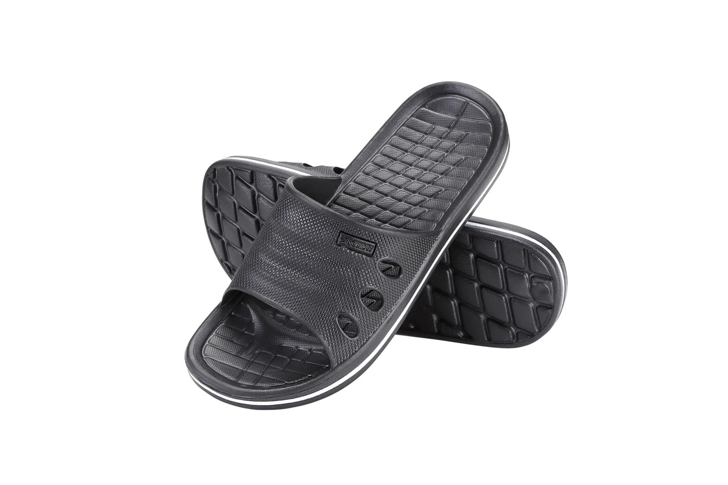 CRIVIT Badepantolette (Schwarz, 42/43) – Bild 2 von 4