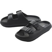 CRIVIT Damen Badepantolette (Schwarz, 40/41)