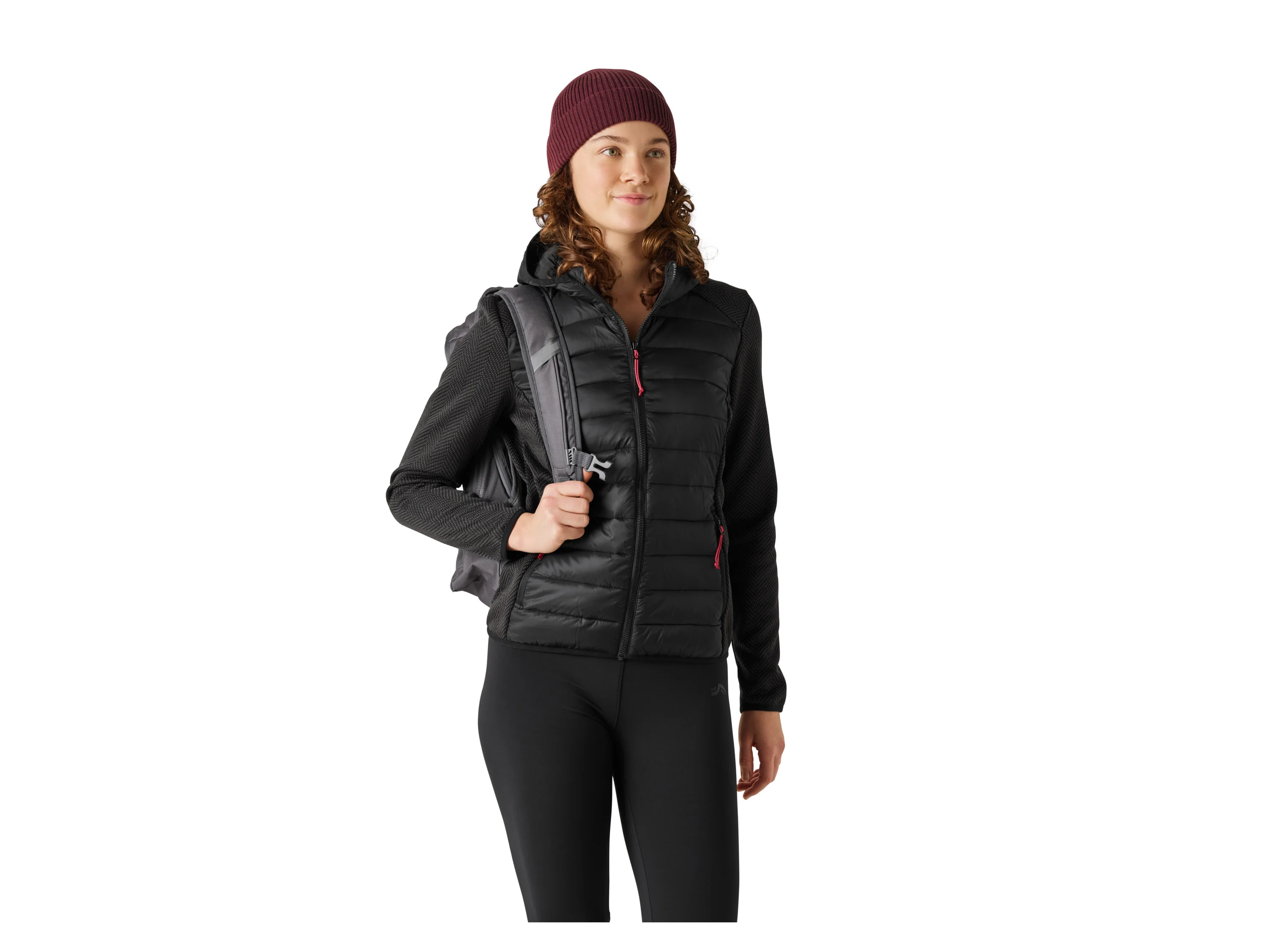 CRIVIT Damen Hybridjacke (Schwarz, M(40/42)) – Bild 2 von 3