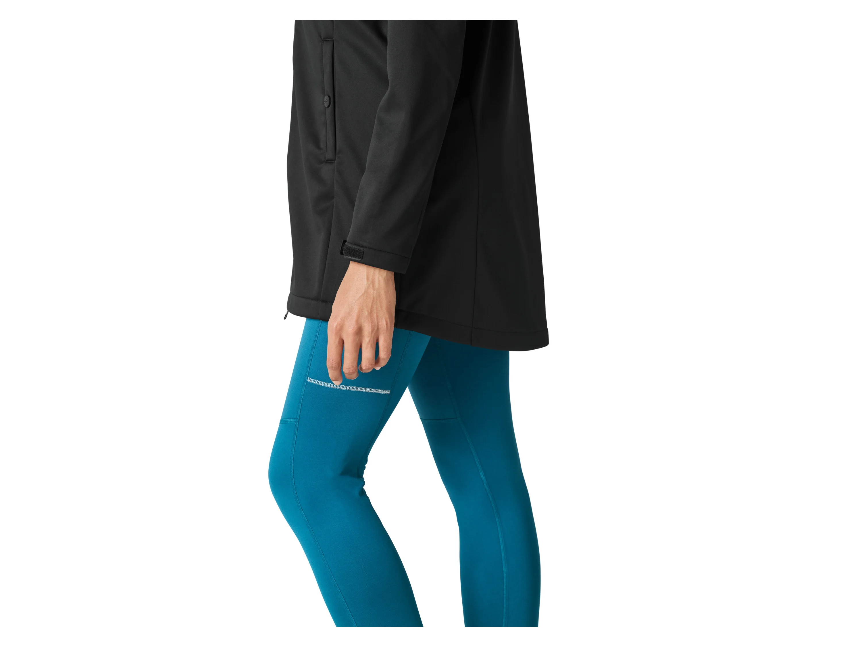 CRIVIT Damen Mantel Softshell Outdoor (Schwarz, XS(32/34)) – Bild 4 von 4